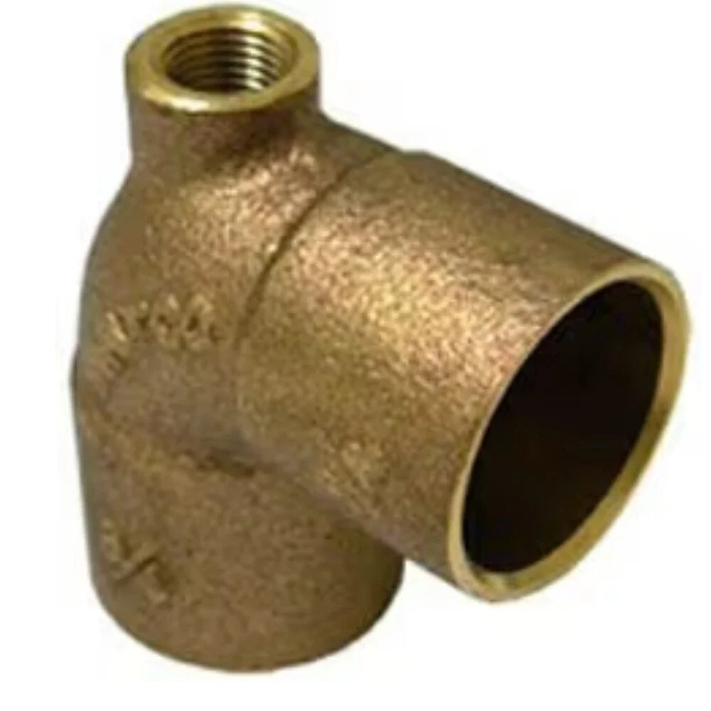 Matco Cast Brass Baseboard Tee 3.4